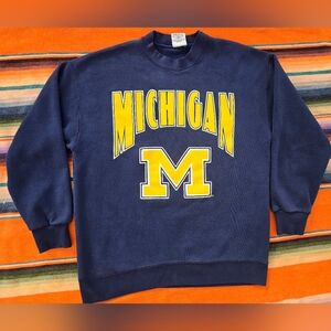 Vintage Michigan Wolverines Nutmeg Crewneck Sweater